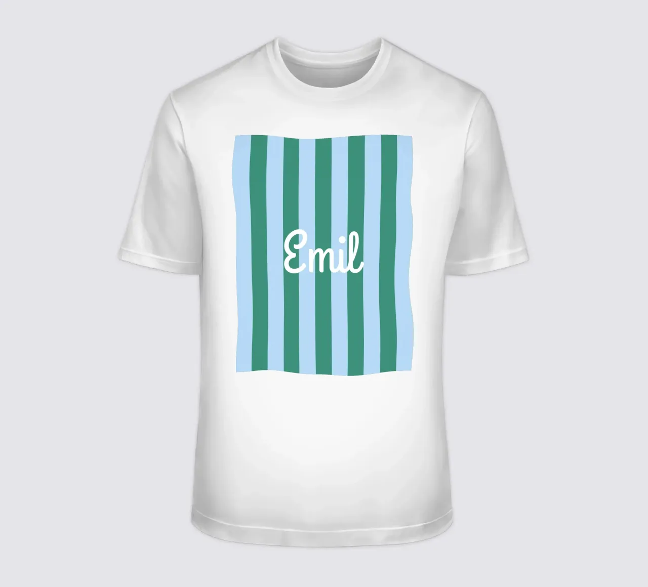 Streifen mit Name t-shirt da Ohkimiko