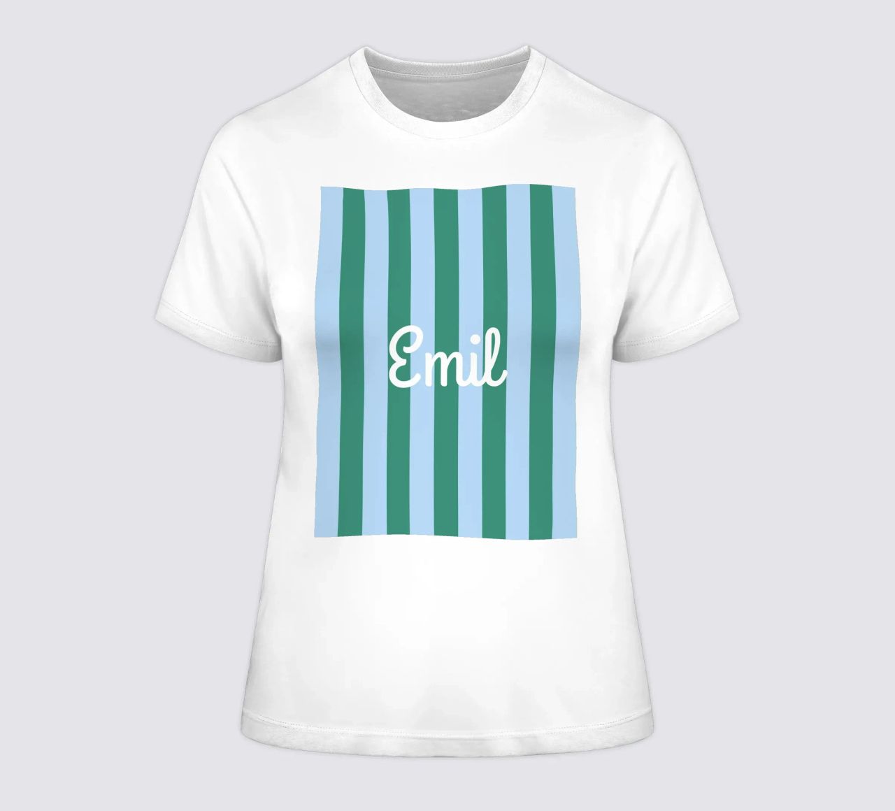 Streifen mit Name t-shirt da donna da Ohkimiko