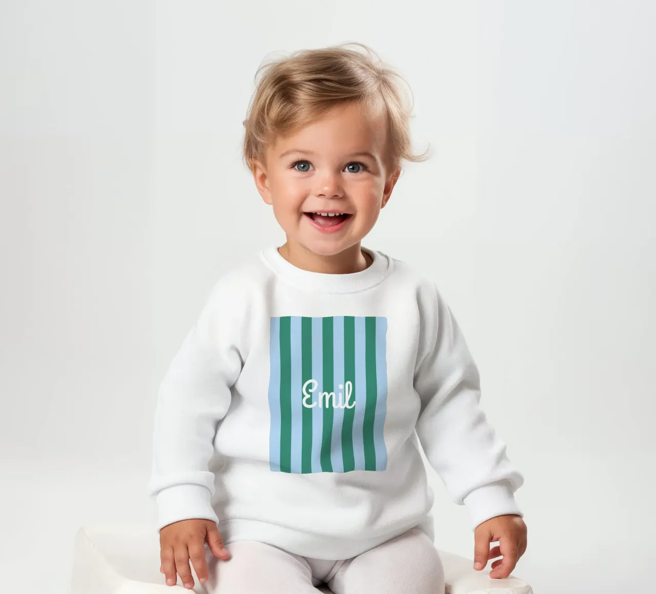 Streifen mit Name sweat pour bébé de Ohkimiko