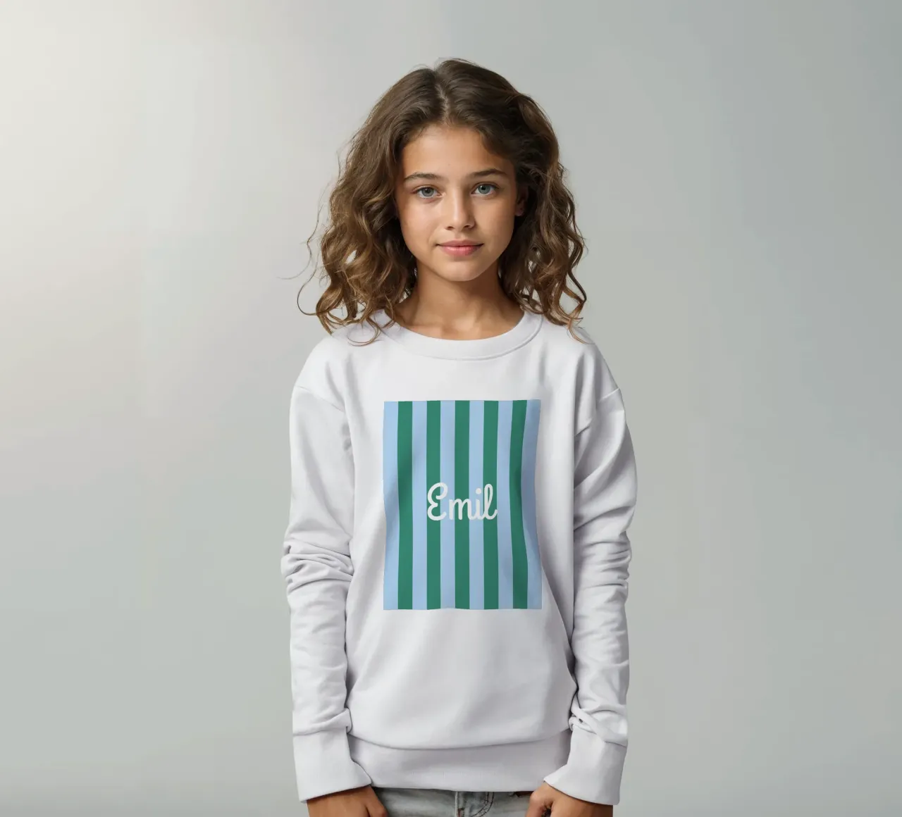 Streifen mit Name sudadera para niño de Ohkimiko