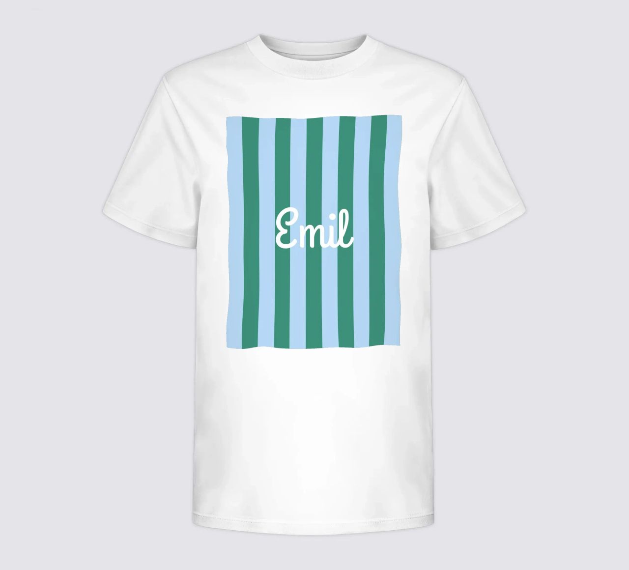 Streifen mit Name t-shirt bambini da Ohkimiko