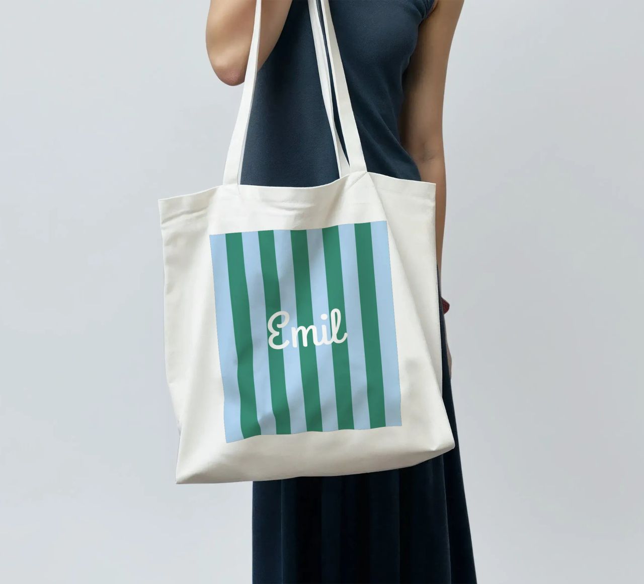 Streifen mit Name borsa in juta da Ohkimiko