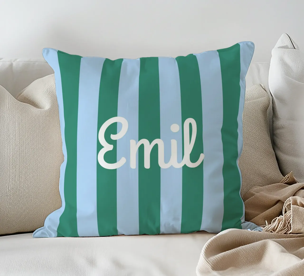 Streifen mit Name cuscino da Ohkimiko