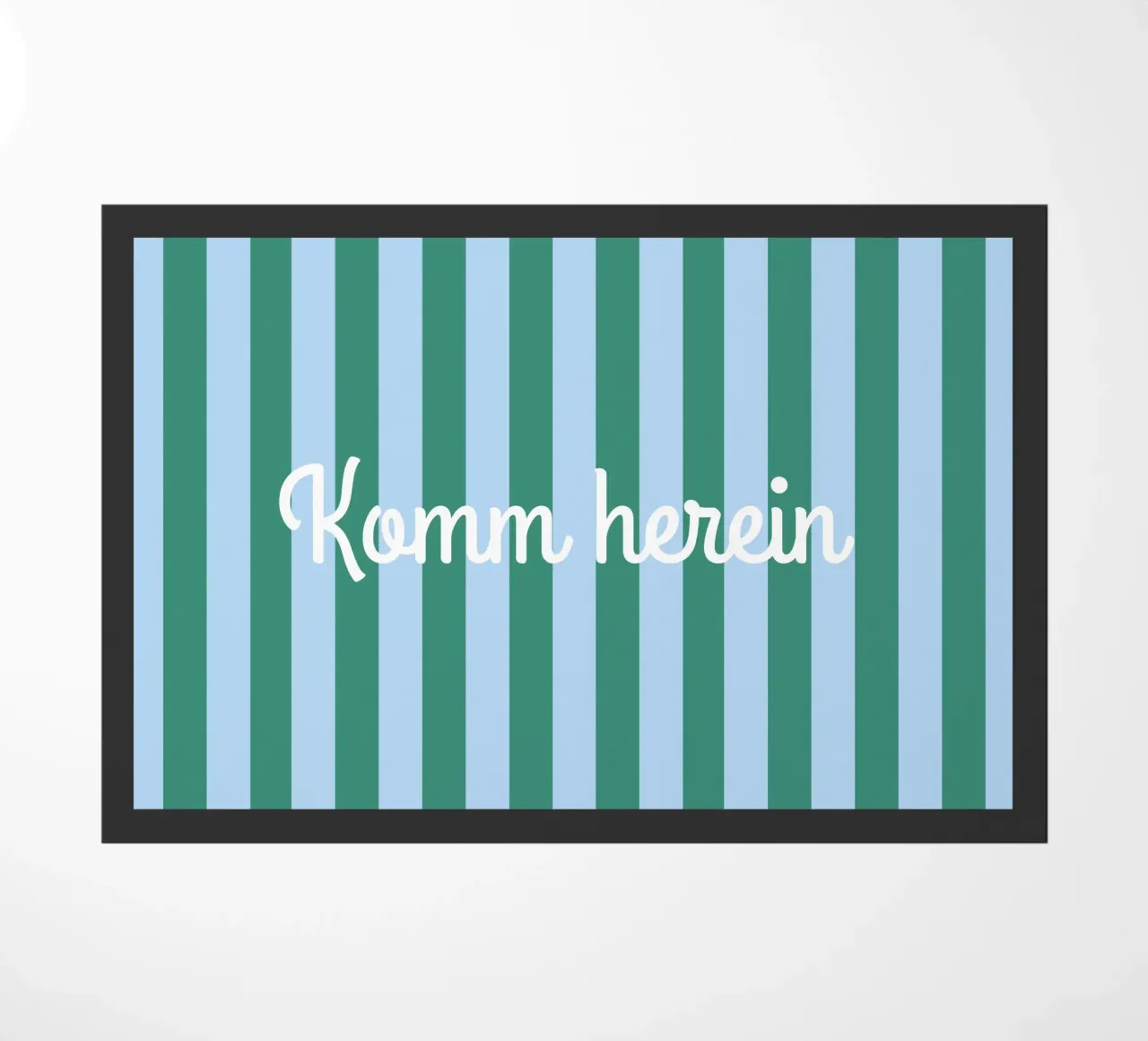 Streifen mit Name doormat by Ohkimiko