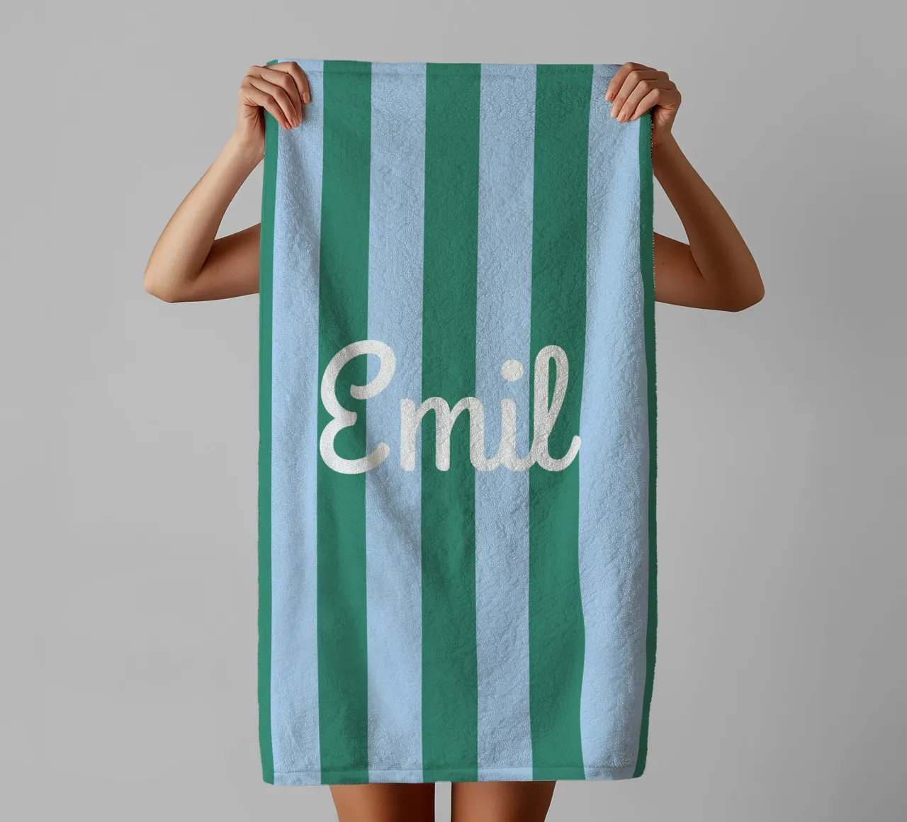 Streifen mit Name serviette de bain de Ohkimiko