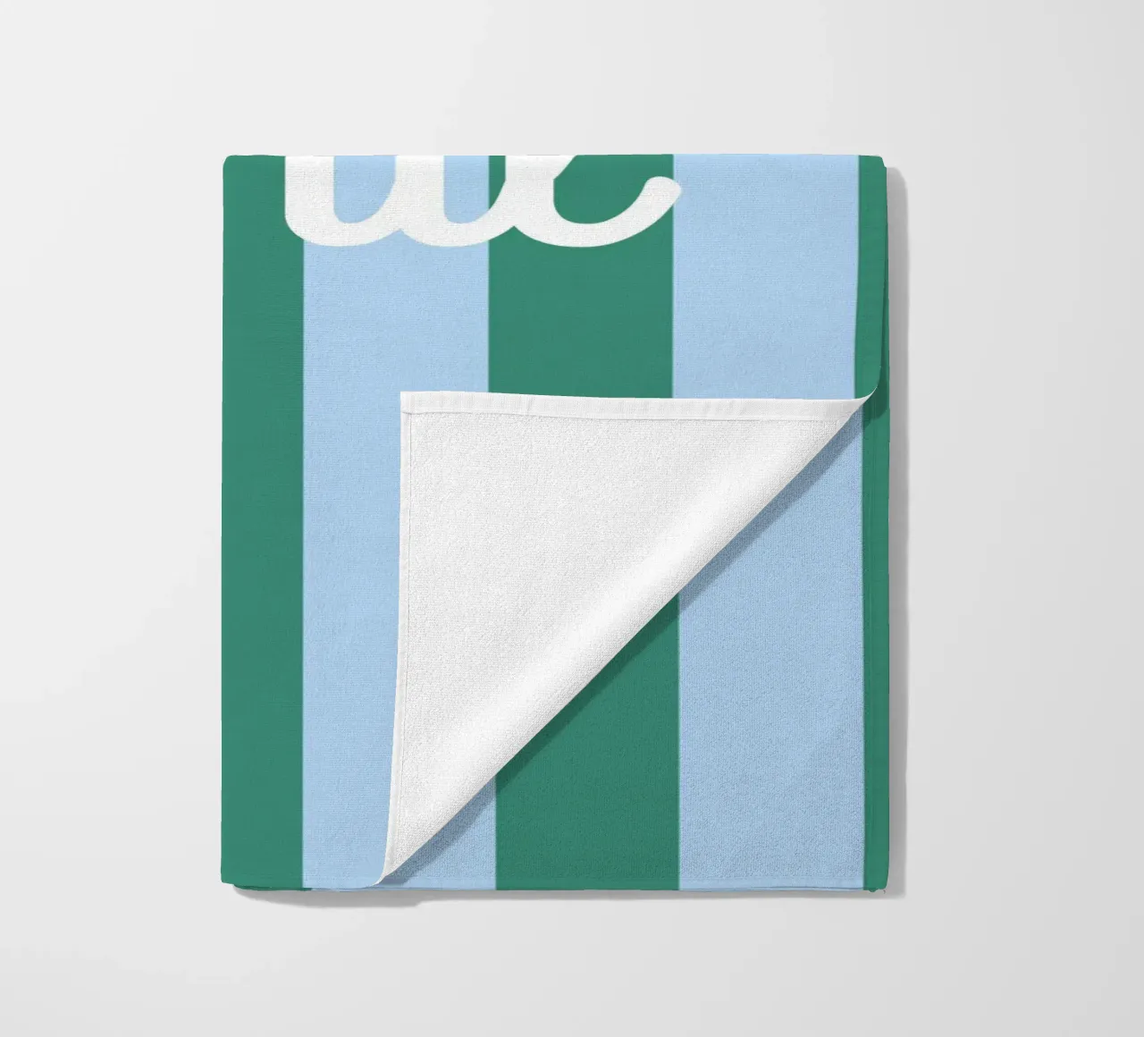 Streifen mit Name beach towel by Ohkimiko