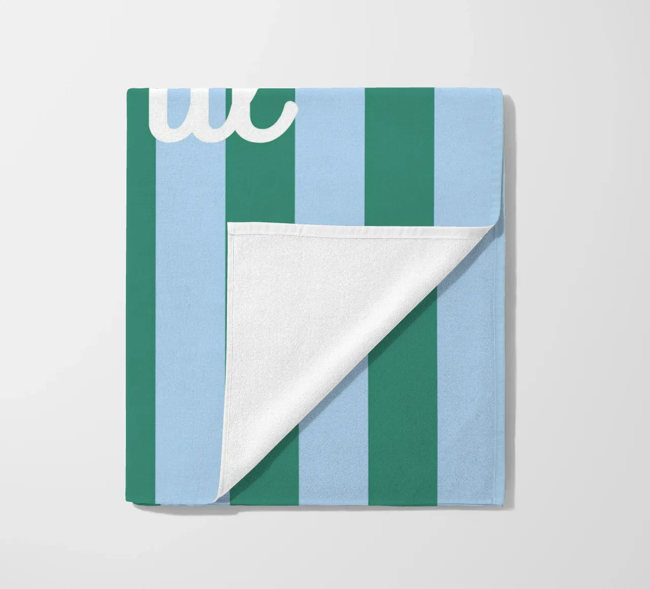 Streifen mit Name beach towel by Ohkimiko