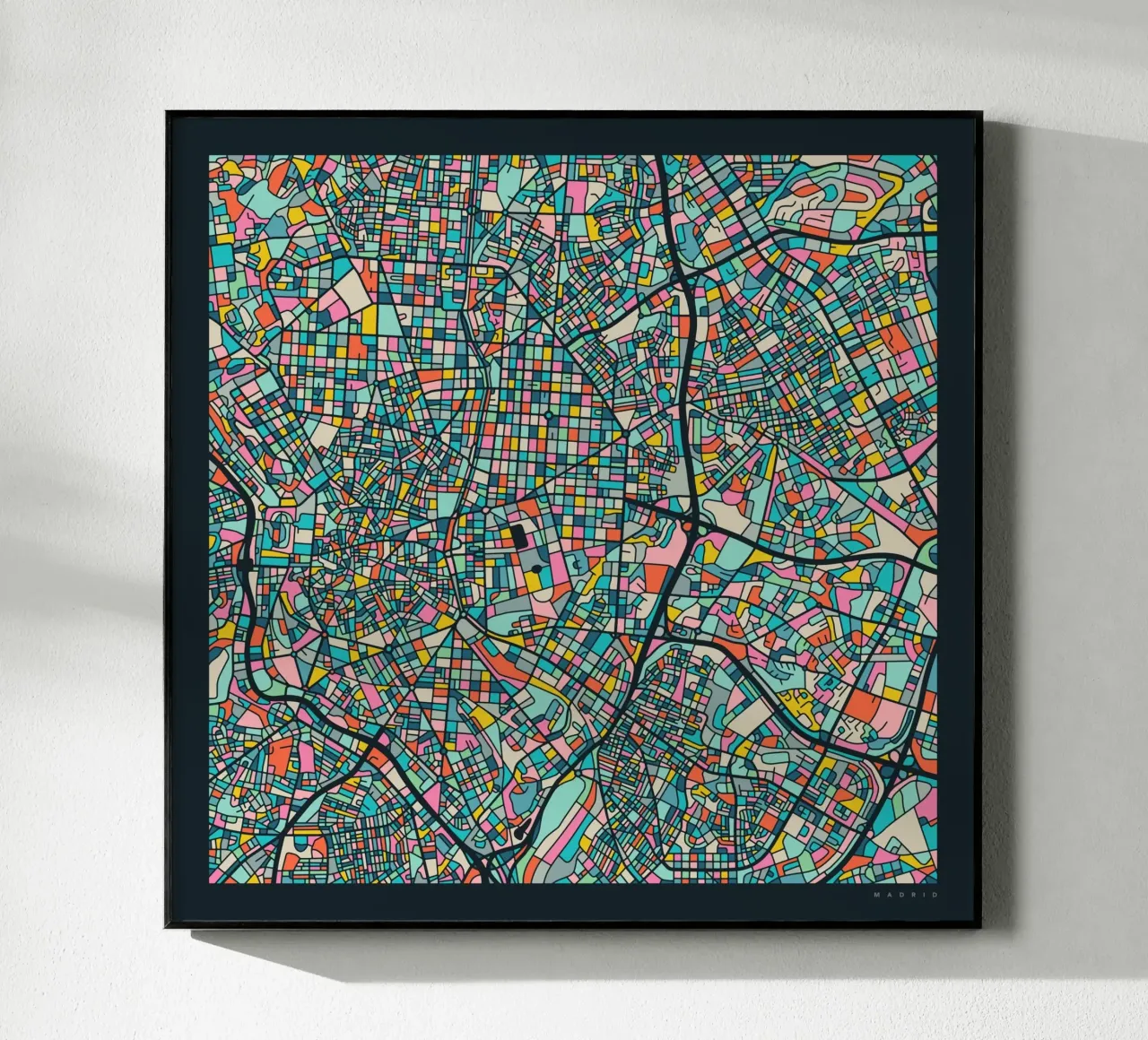 Madrid Map plexiglass da Jazzberry Blue