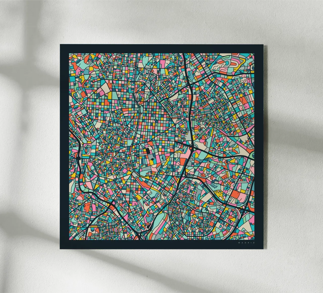 Madrid Map plexiglass da Jazzberry Blue
