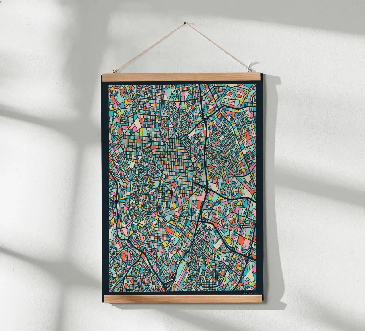 Madrid Map poster by Jazzberry Blue