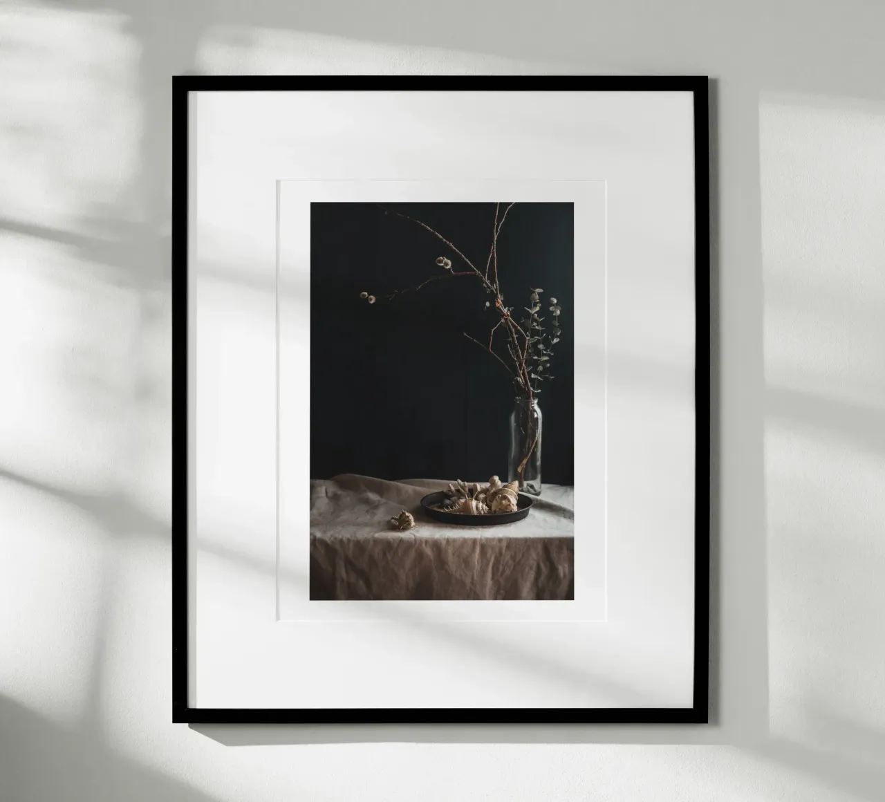 Still life with shells and branches - Natural elegance for hahnemühle by Augenblicke-foto