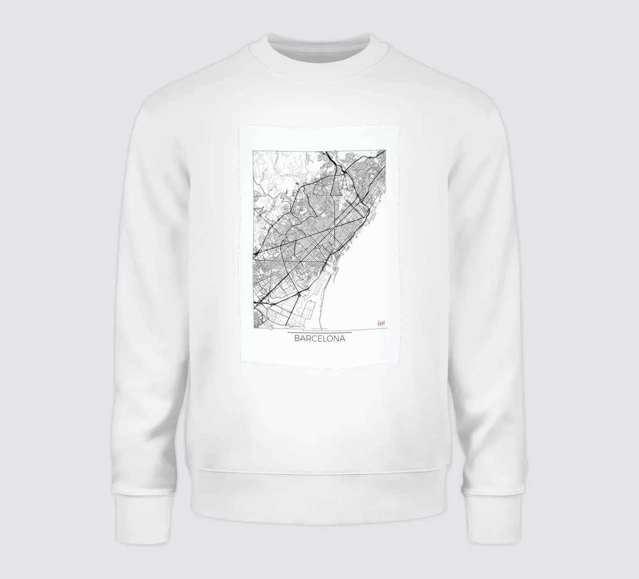 Barcelona Minimal felpa da Hubert Roguski