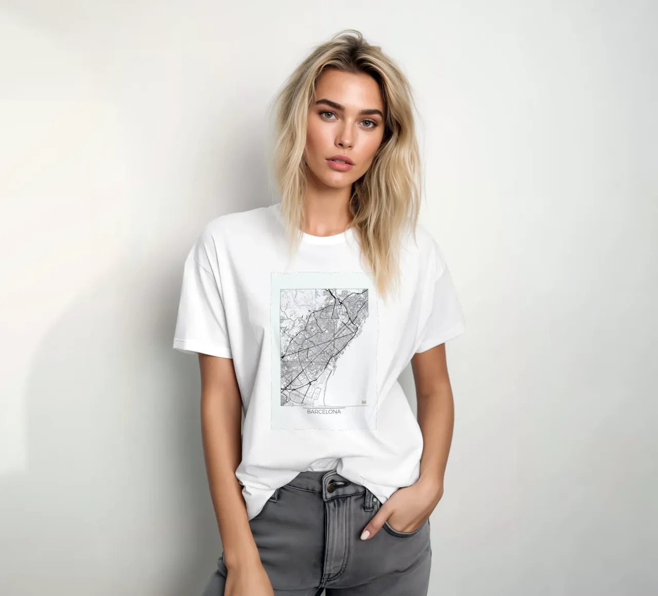 Barcelona Minimal t-shirt da Hubert Roguski