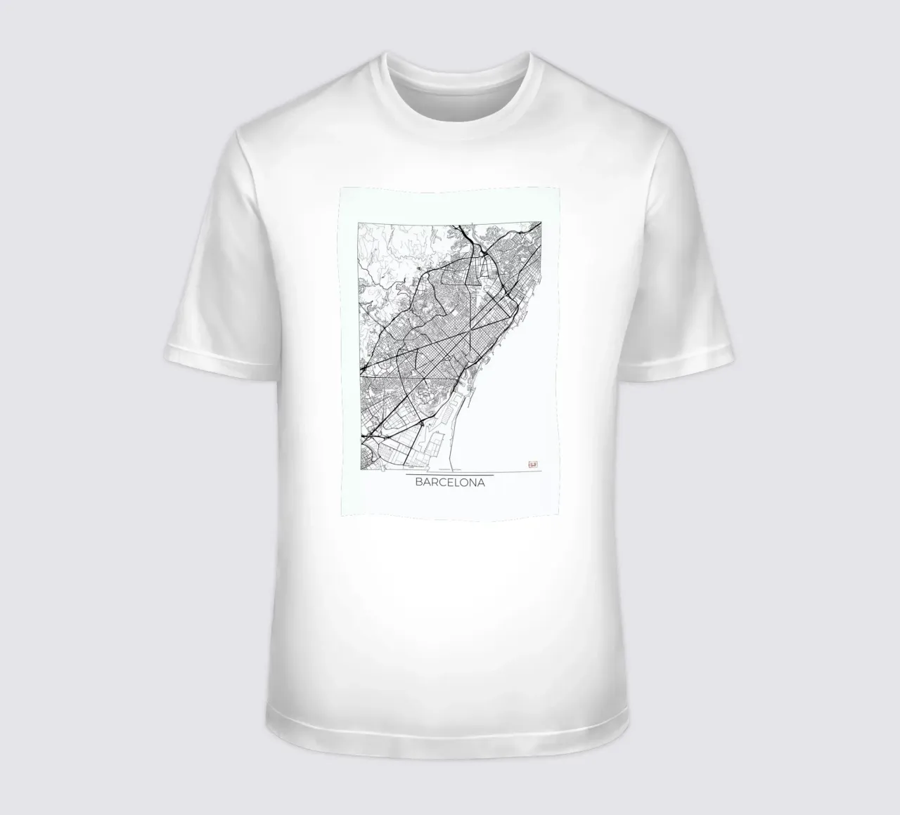 Barcelona Minimal t-shirt da Hubert Roguski