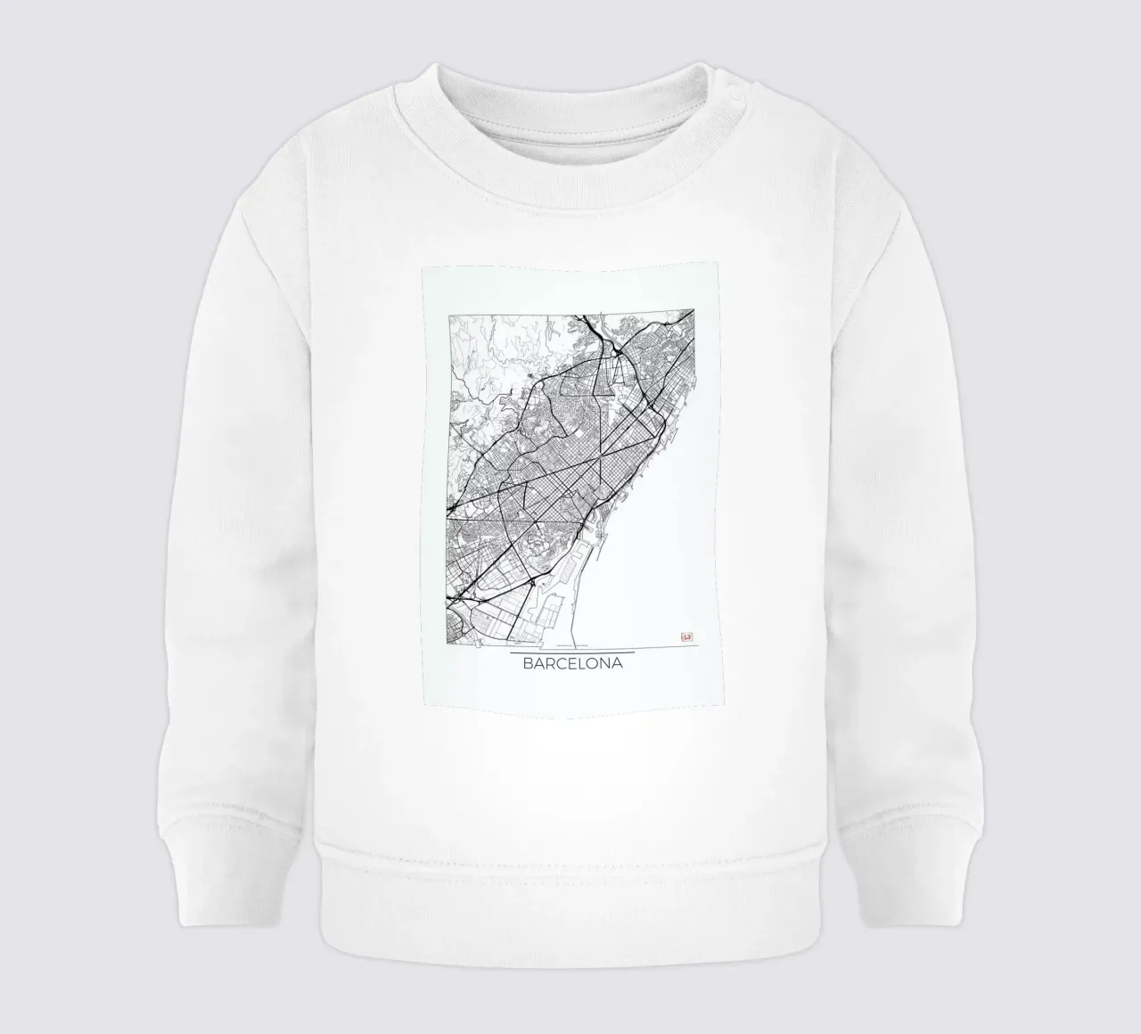 Barcelona Minimal baby sweatshirt by Hubert Roguski