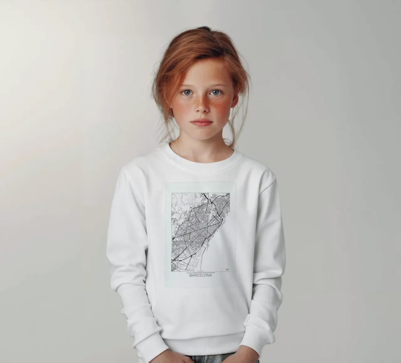 Barcelona Minimal felpa bambino da Hubert Roguski