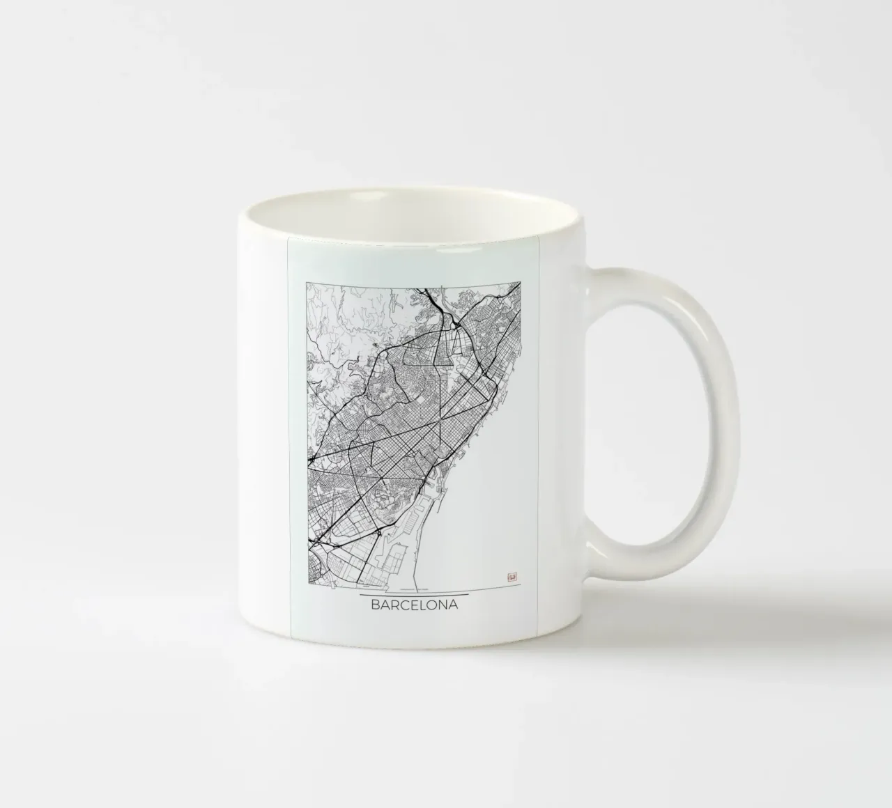 Barcelona Minimal tazza in ceramica da Hubert Roguski