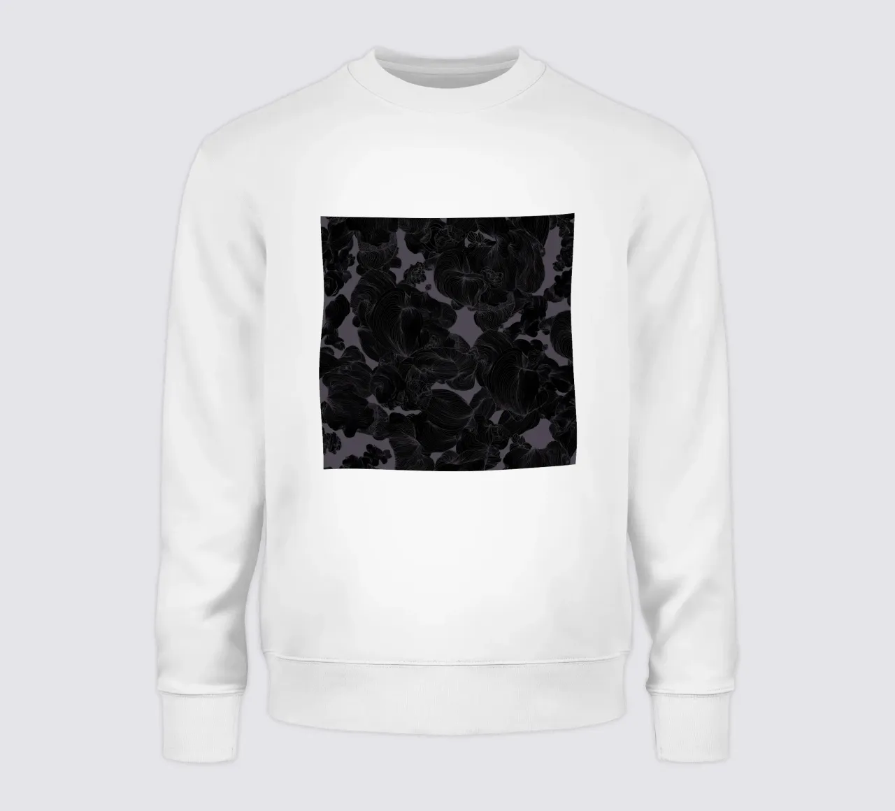zwarte orchidee sweatshirt van Giulio Iurissevich