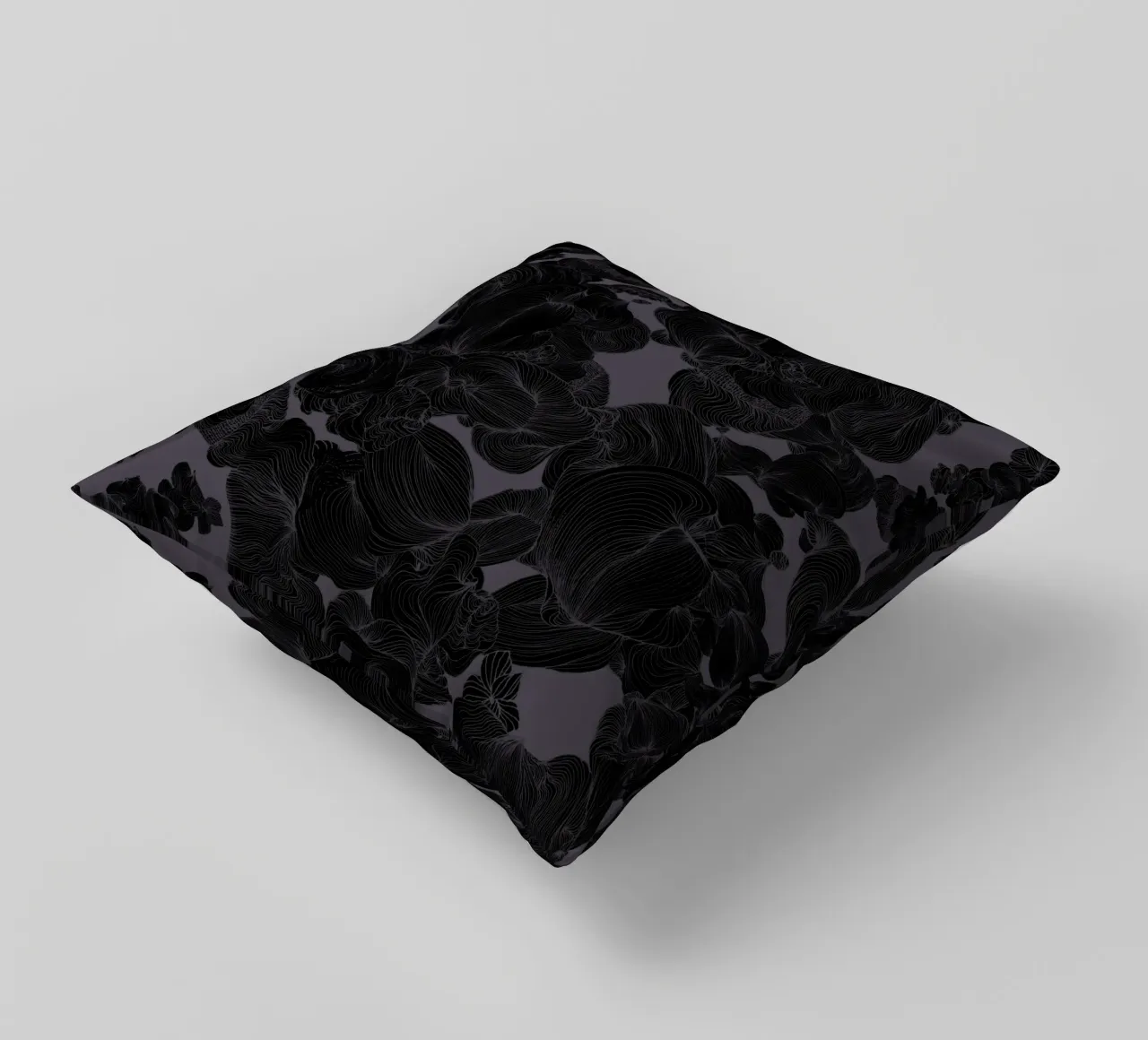 orchidea nera cuscino da Giulio Iurissevich