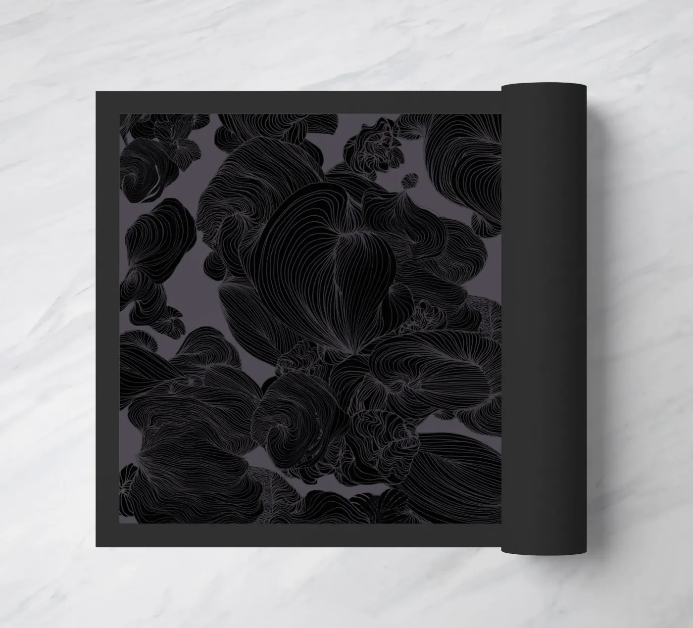 black orchid doormat by Giulio Iurissevich
