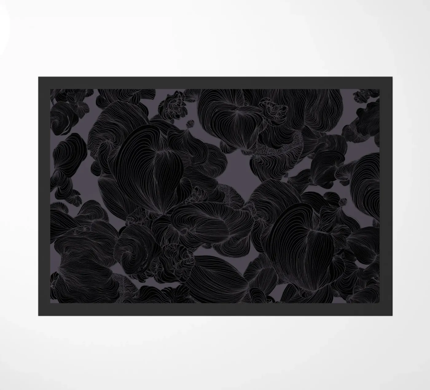 black orchid doormat by Giulio Iurissevich