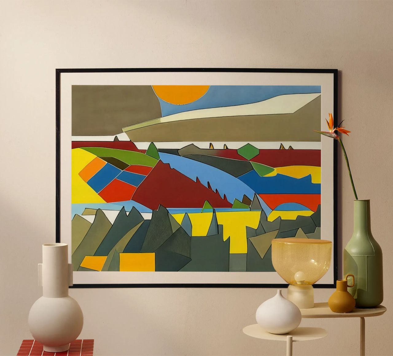 Ausflug_Landschaft_2 Poster von Abstract Art by LK