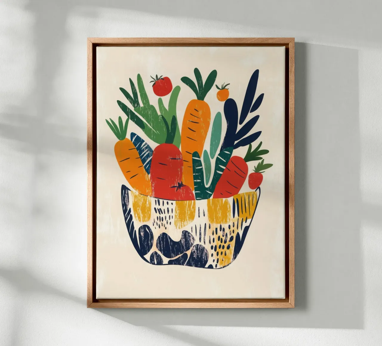 Un'esplosione di sapori e colori tela con Cornice a cassetta da Pop and Fruits - Affiches & posters