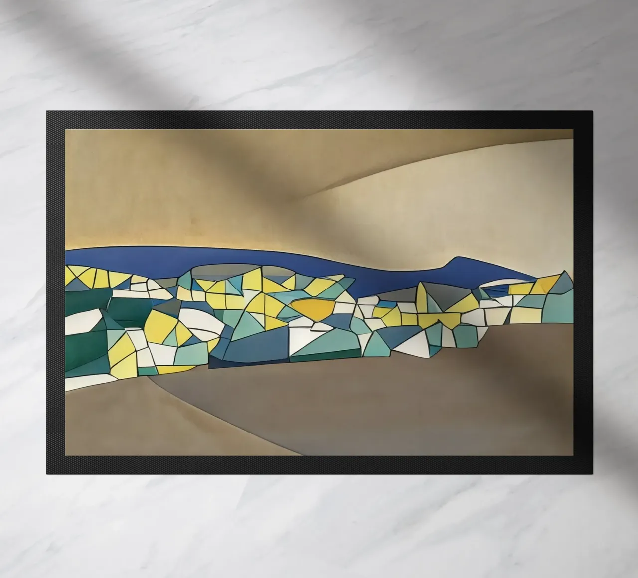 Excursion_landscape_3 doormat by Abstract Art by LK