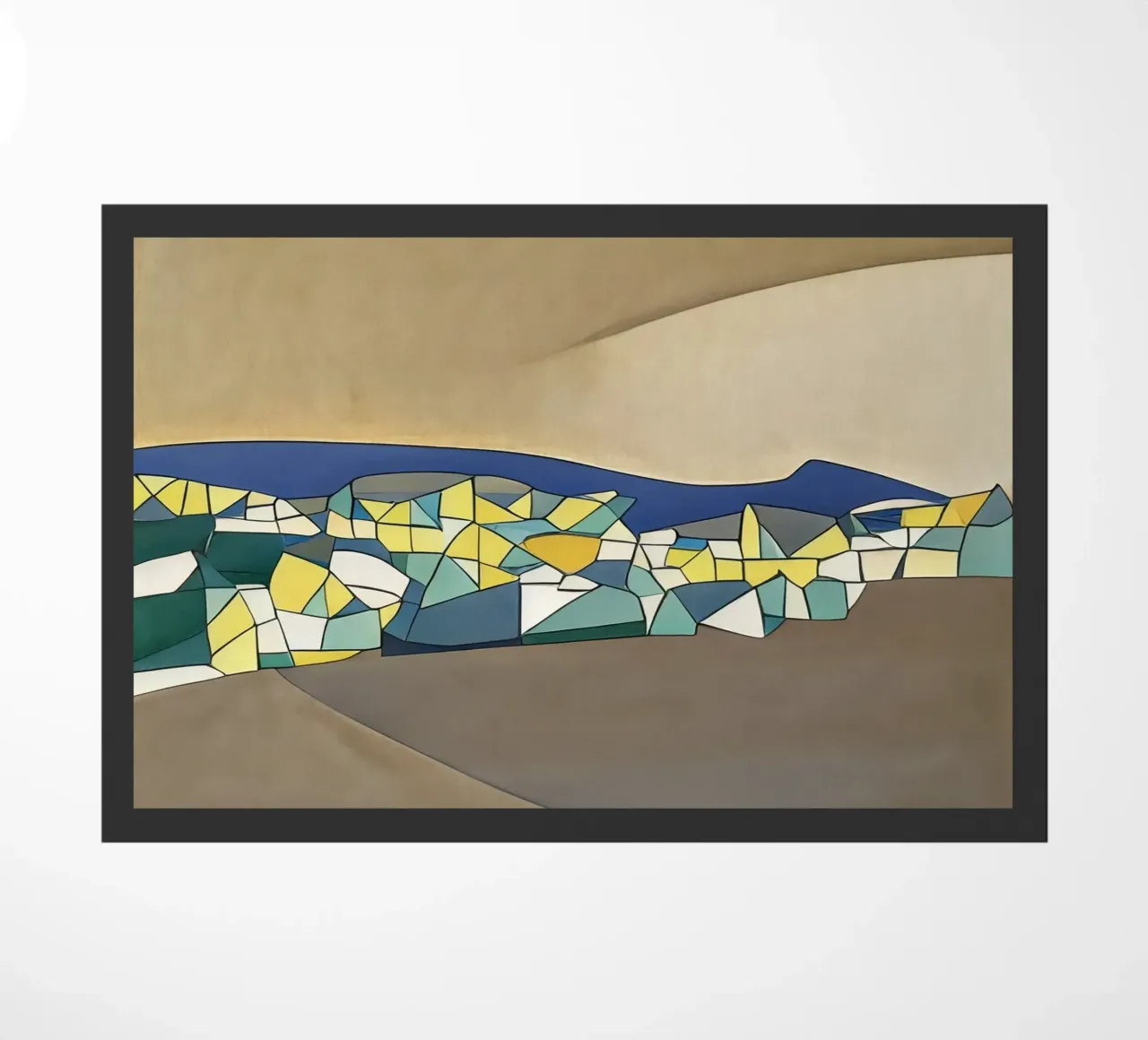 Ausflug_Landschaft_3 Fußmatte von Abstract Art by LK