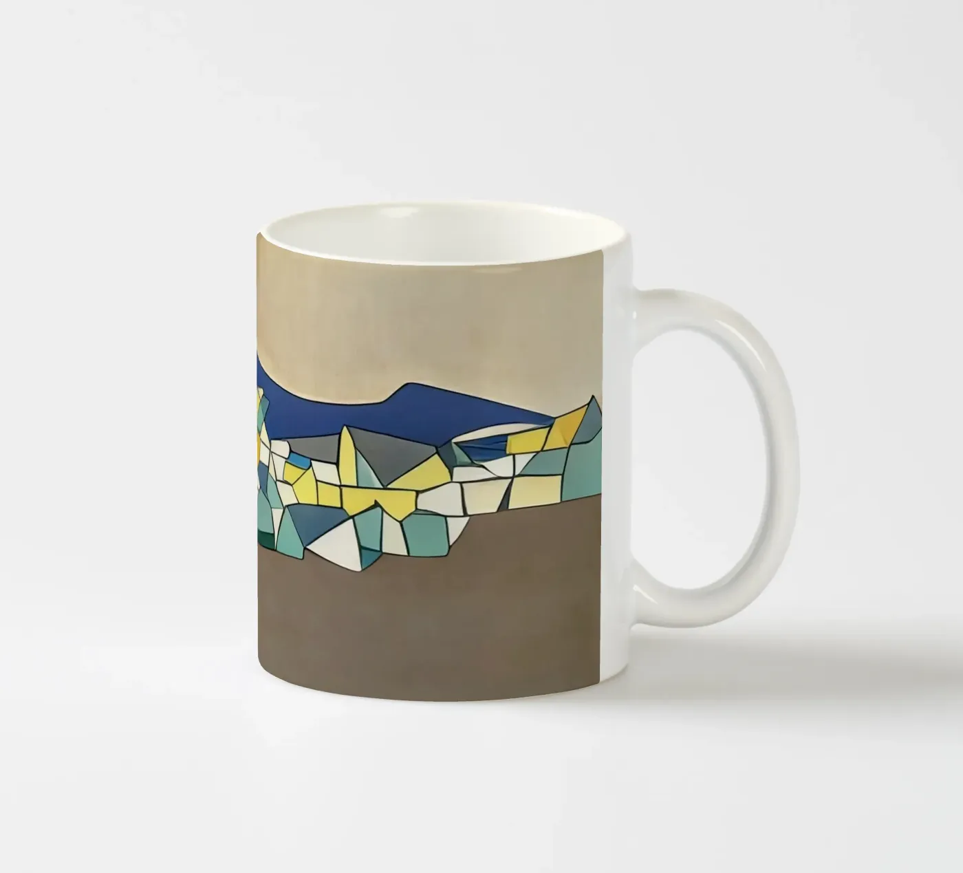 Excursion_landscape_3 ceramic mug by Abstract Art by LK