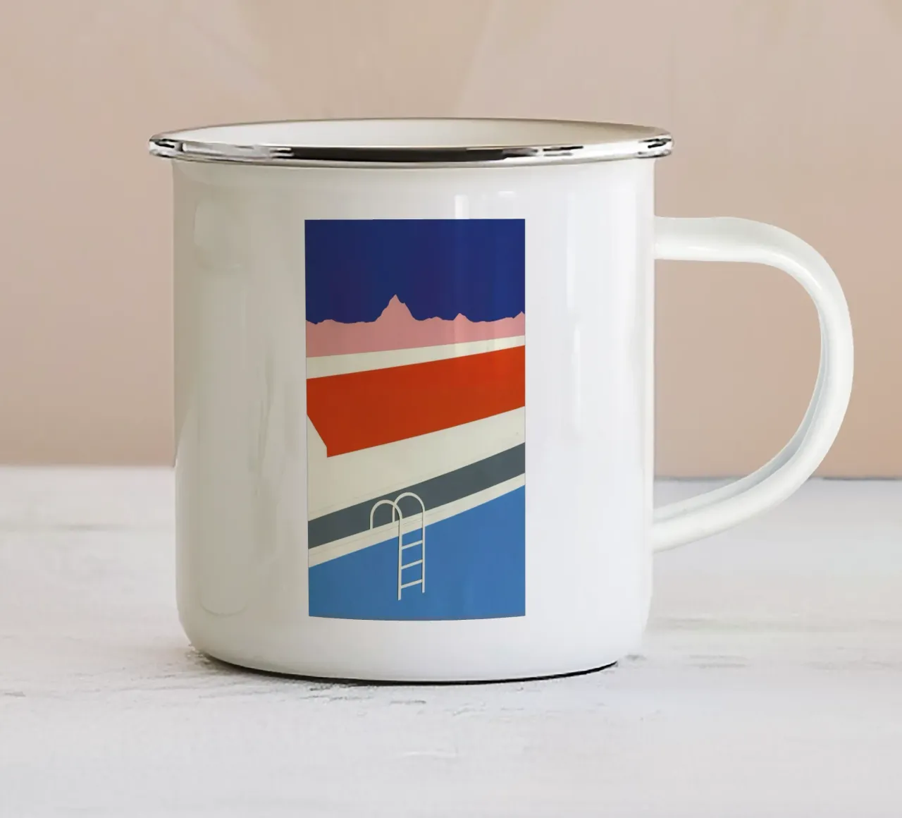Keoughs Hot Springs tazza in smalto da Rosi Feist