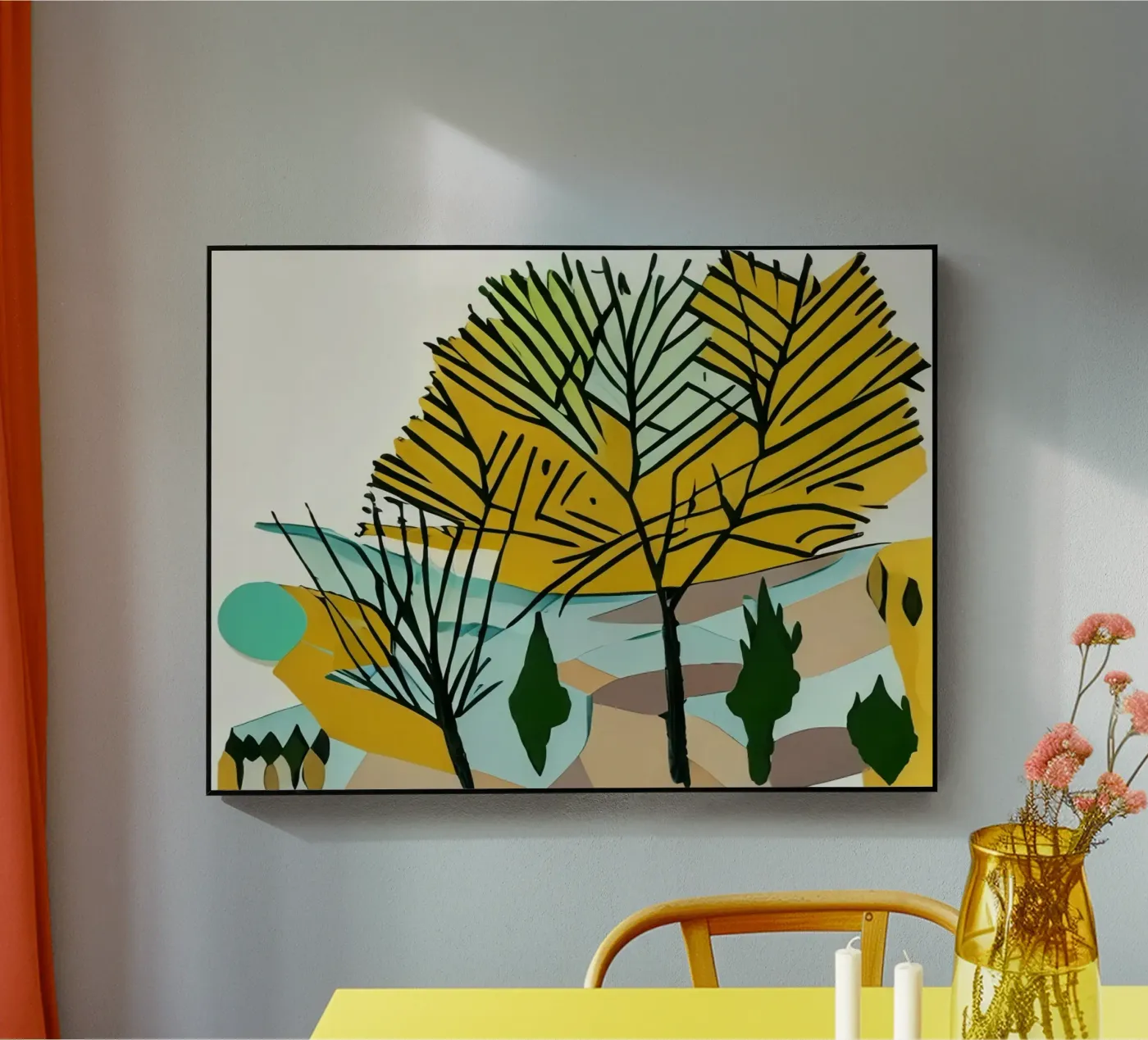 Ausflug_Landschaft_4 Acryl-Glas von Abstract Art by LK