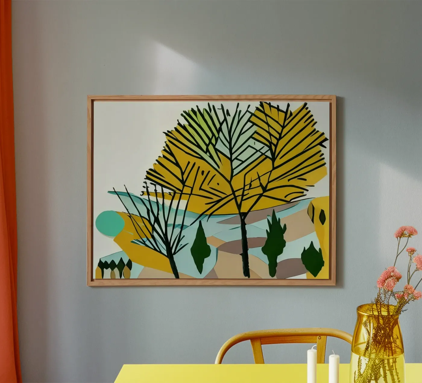 excursion_paysage_4 panneau forex de Abstract Art by LK