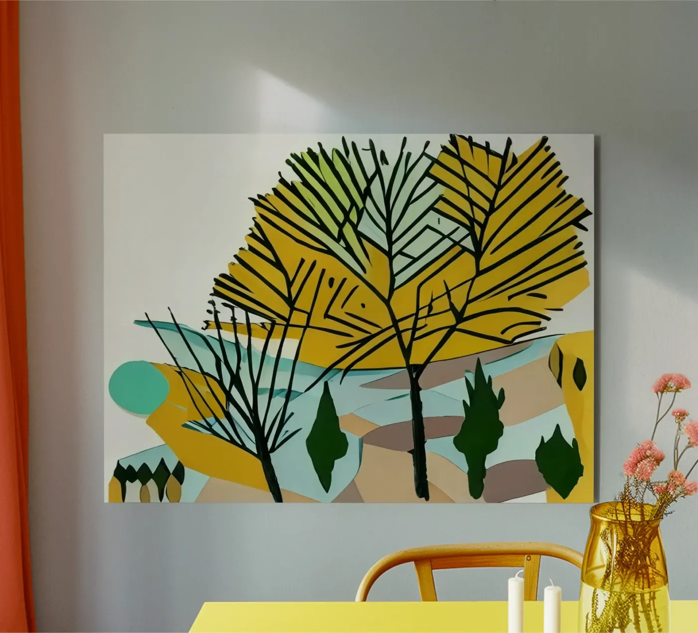 excursion_paysage_4 panneau forex de Abstract Art by LK