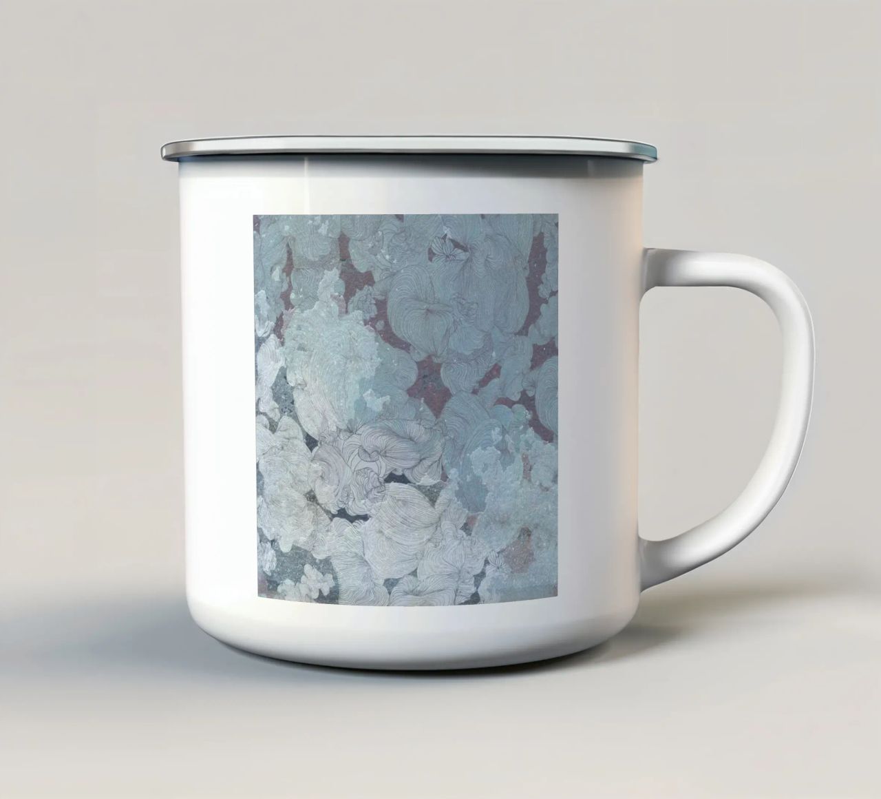 nuvole tazza in smalto da Giulio Iurissevich