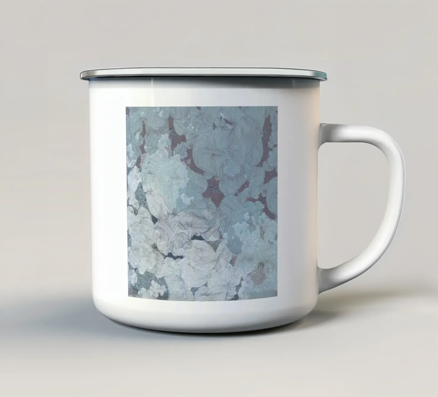 clouds enamel mug by Giulio Iurissevich