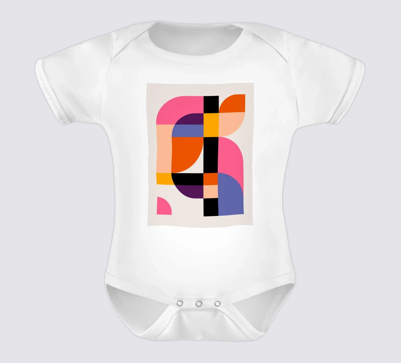 Bold Abstraction 3 body neonato maniche corte da susanapaz