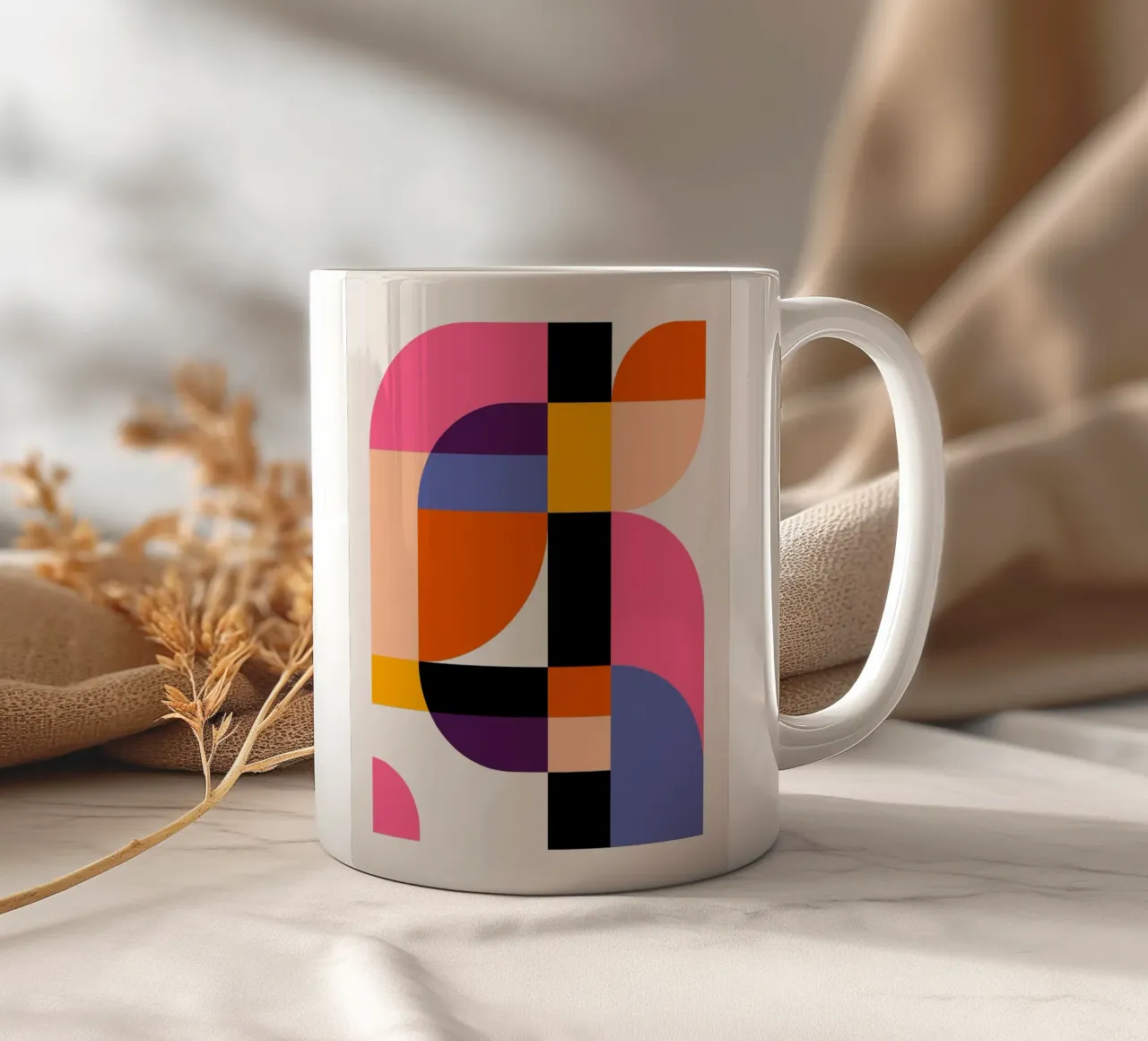 Bold Abstraction 3 taza de cerámica de susanapaz