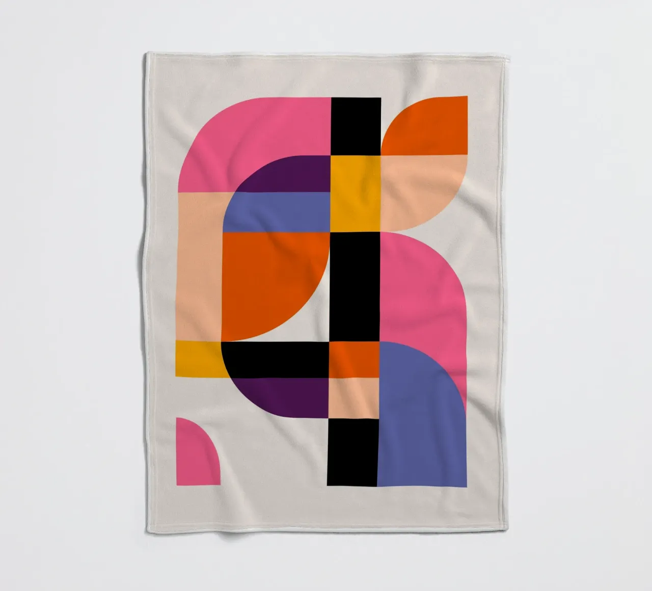 Bold Abstraction 3 coperta in pile da susanapaz