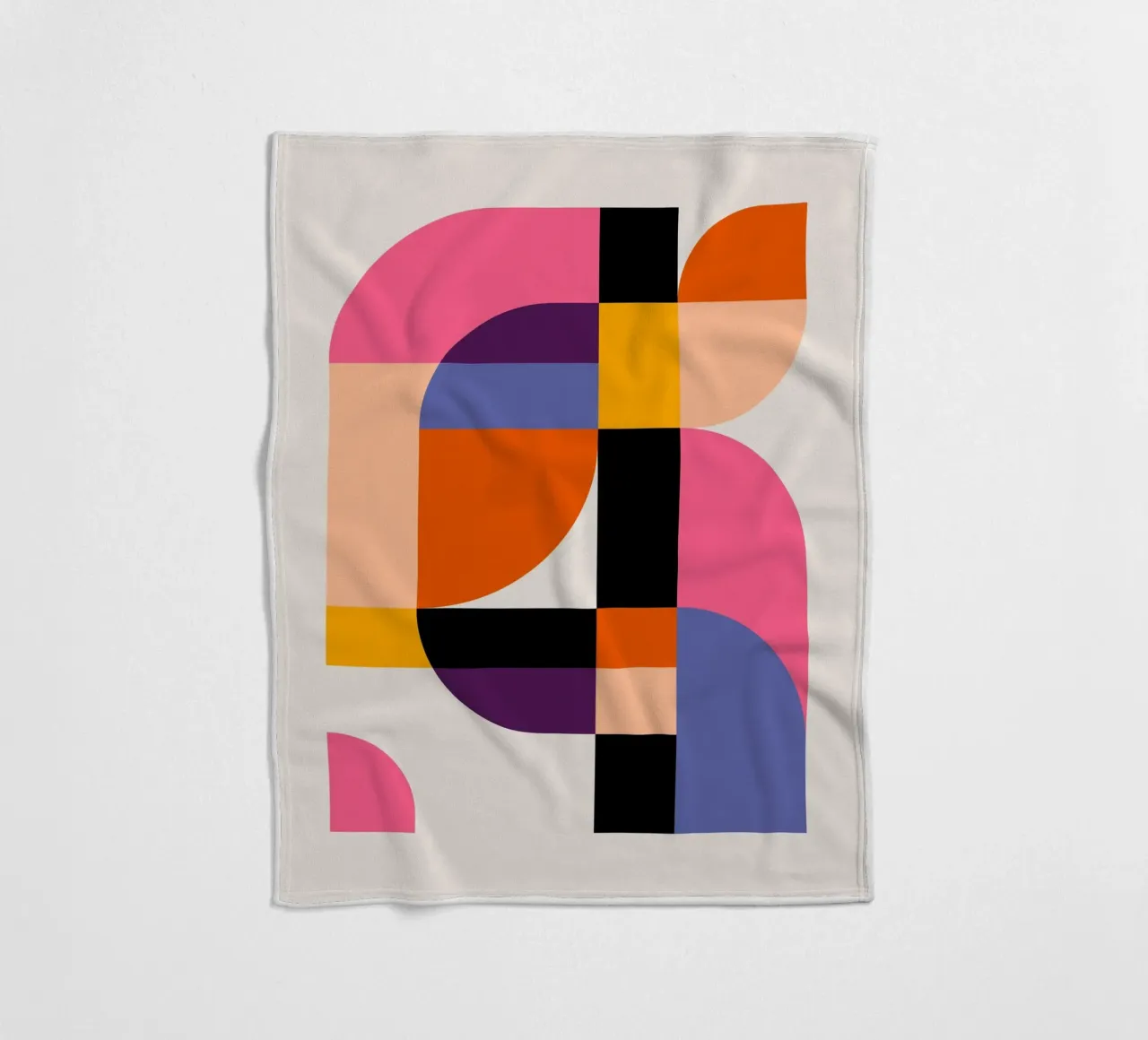 Bold Abstraction 3 coperta in pile da susanapaz