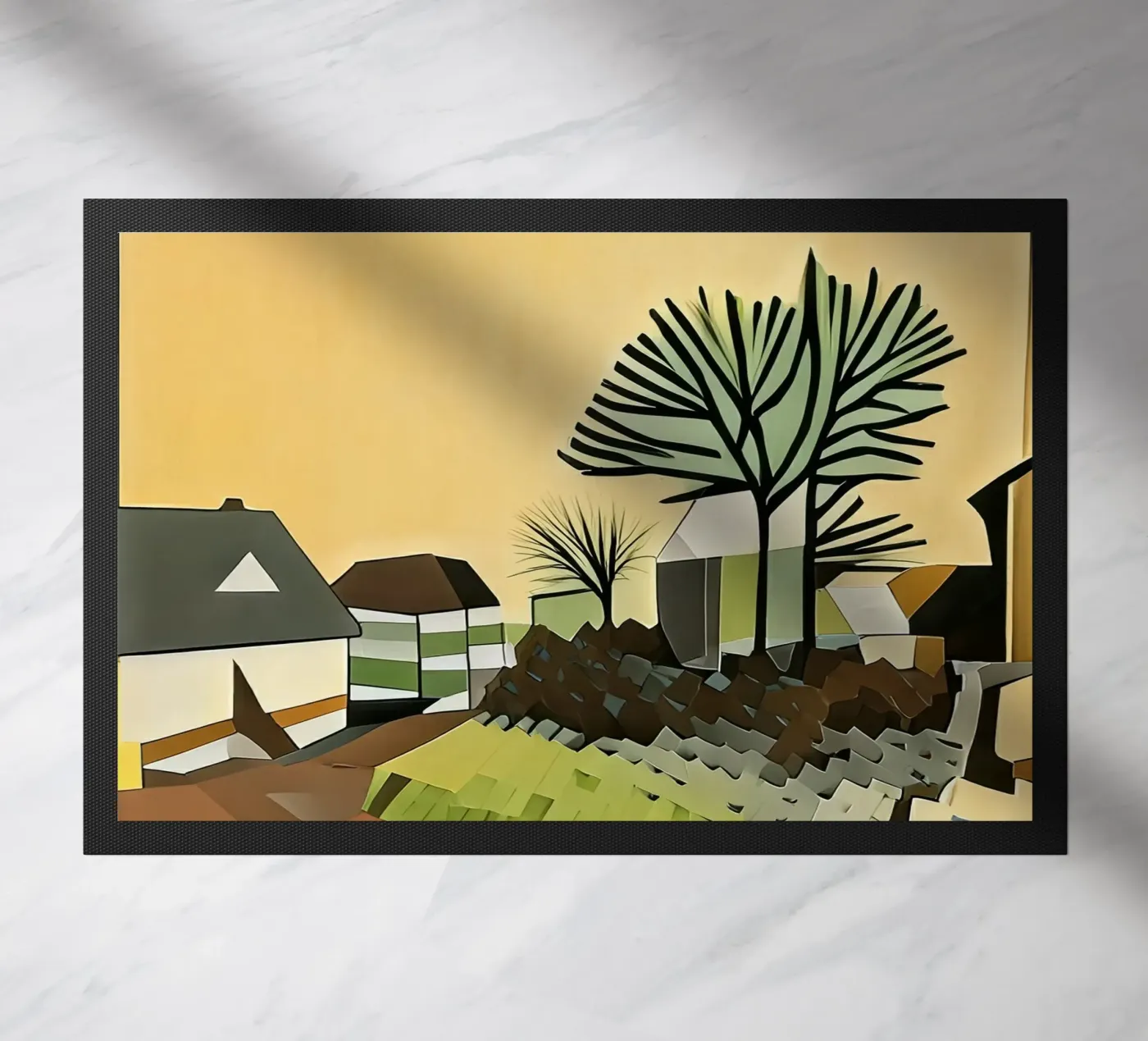 Excursion_landscape_5 Fußmatte von Abstract Art by LK