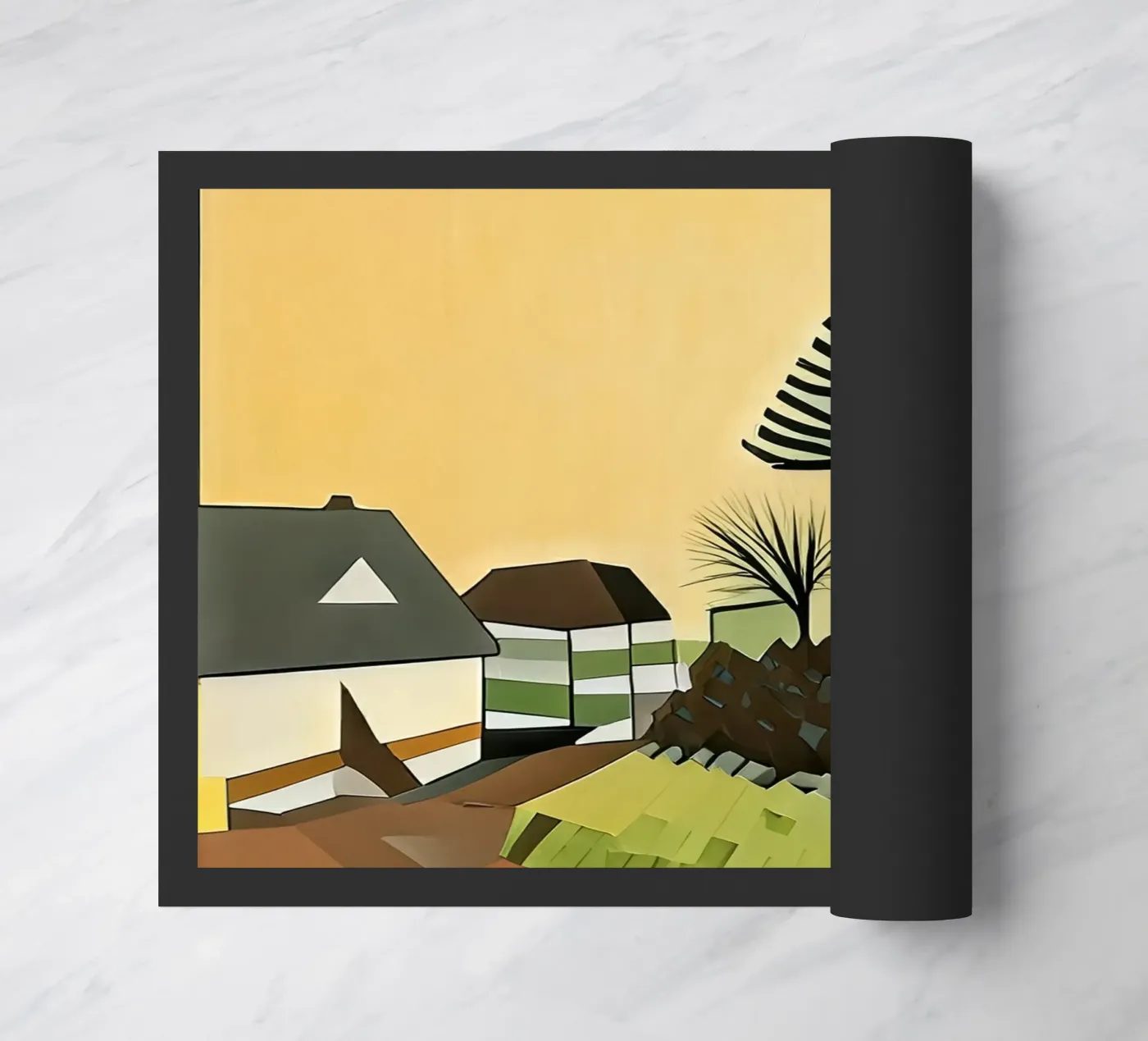 Excursion_landscape_5 Fußmatte von Abstract Art by LK