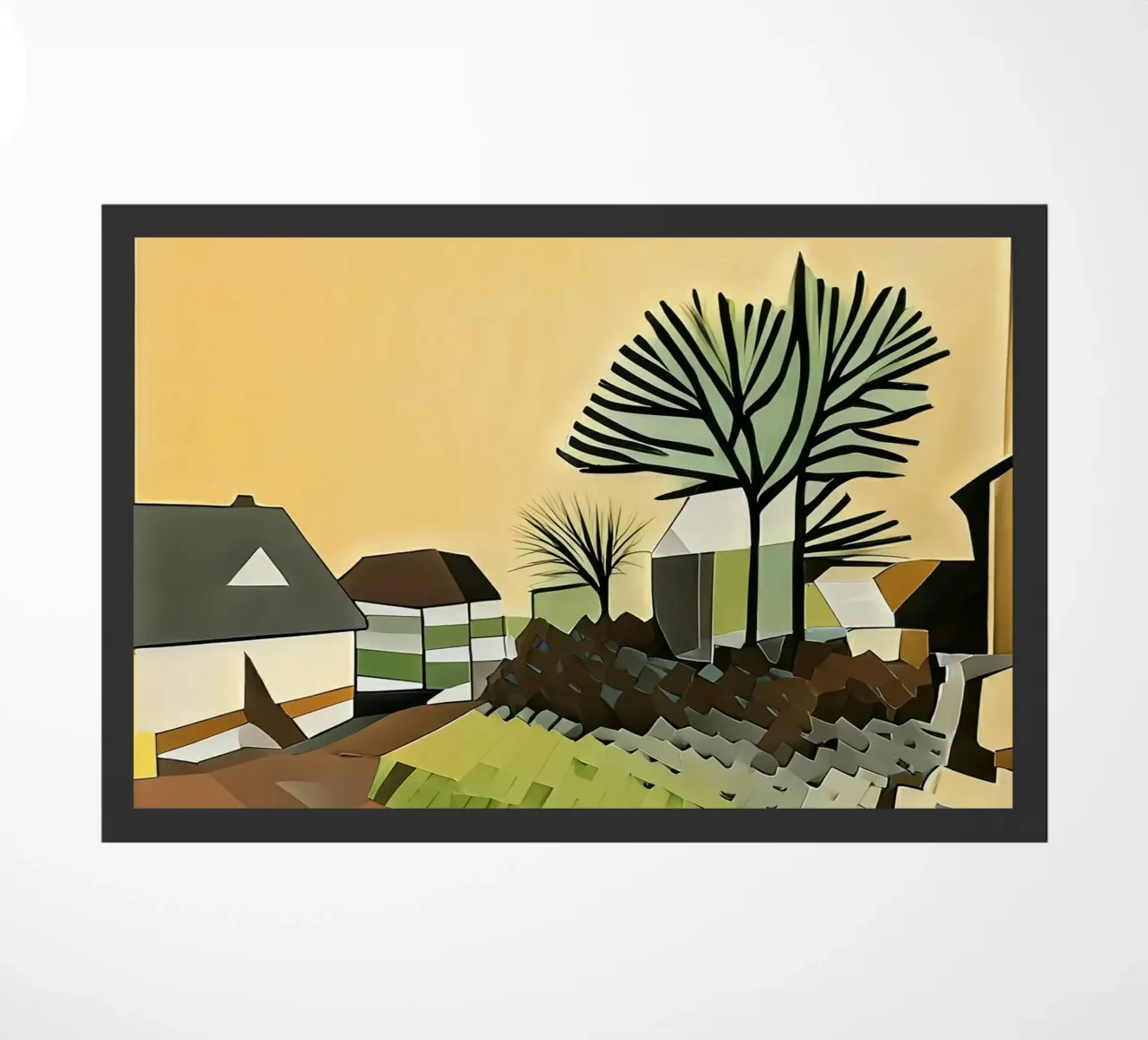 Excursion_landscape_5 doormat by Abstract Art by LK