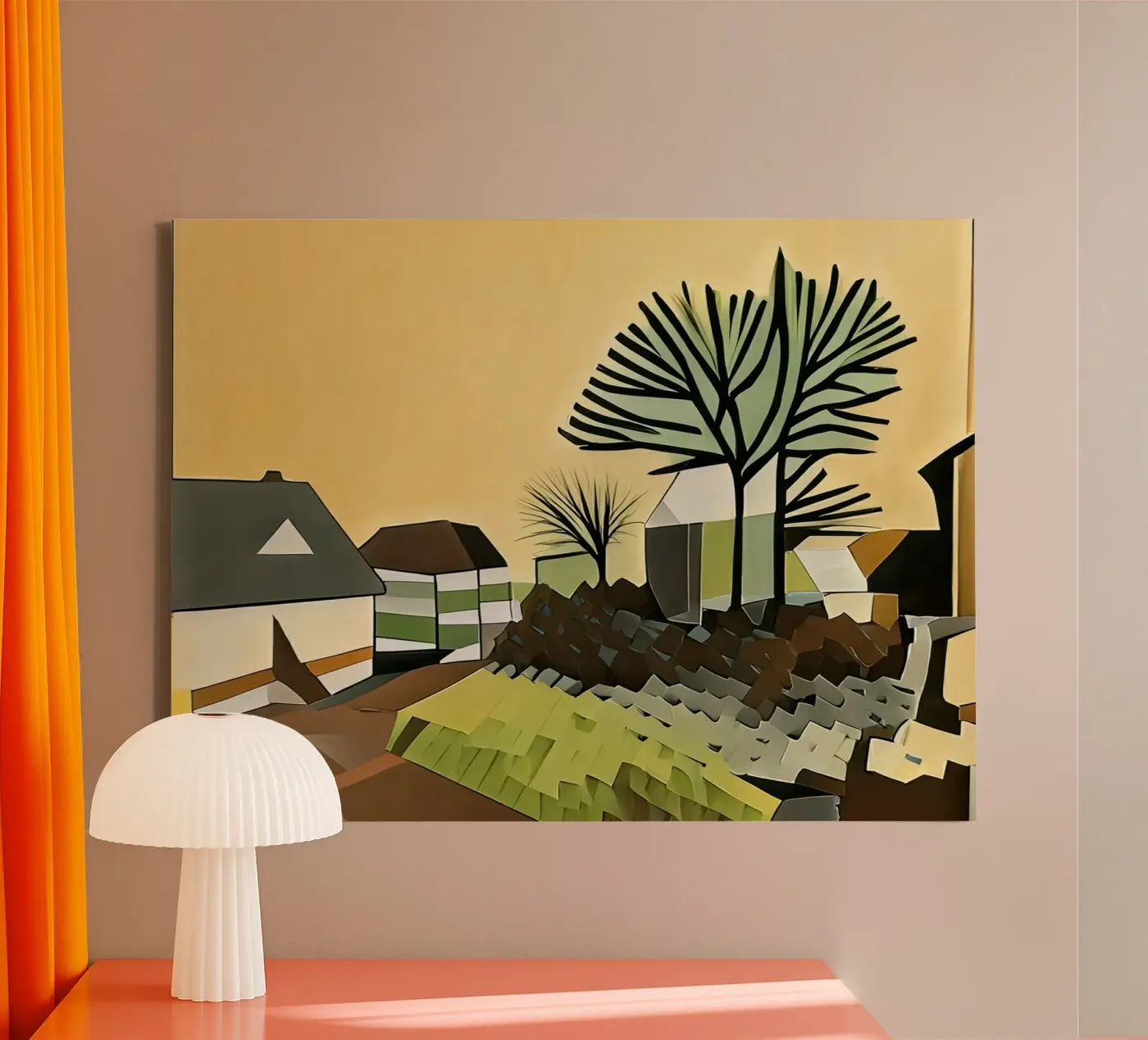 Excursion_landscape_5 canvas van Abstract Art by LK