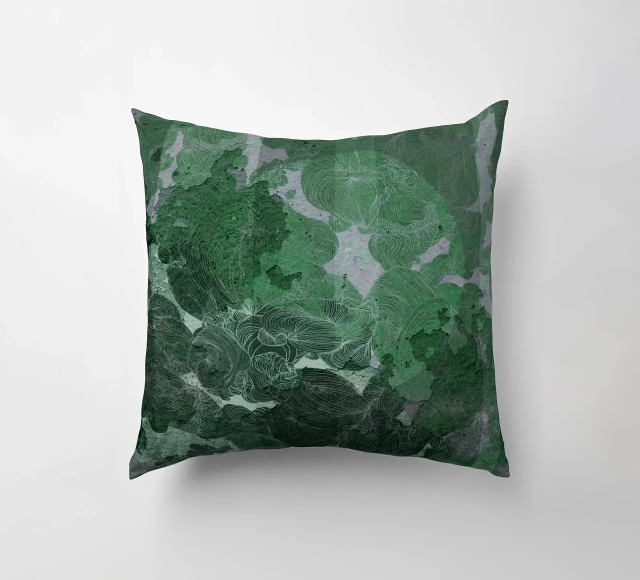 green decorative cushion by Giulio Iurissevich
