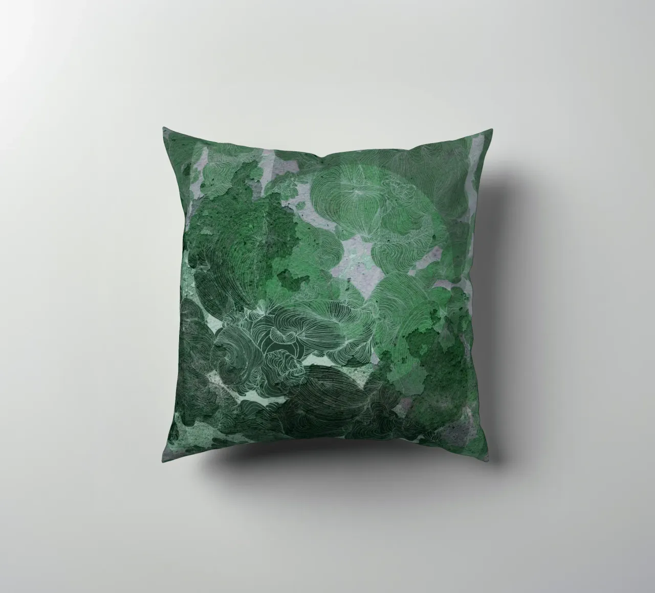 green decorative cushion by Giulio Iurissevich