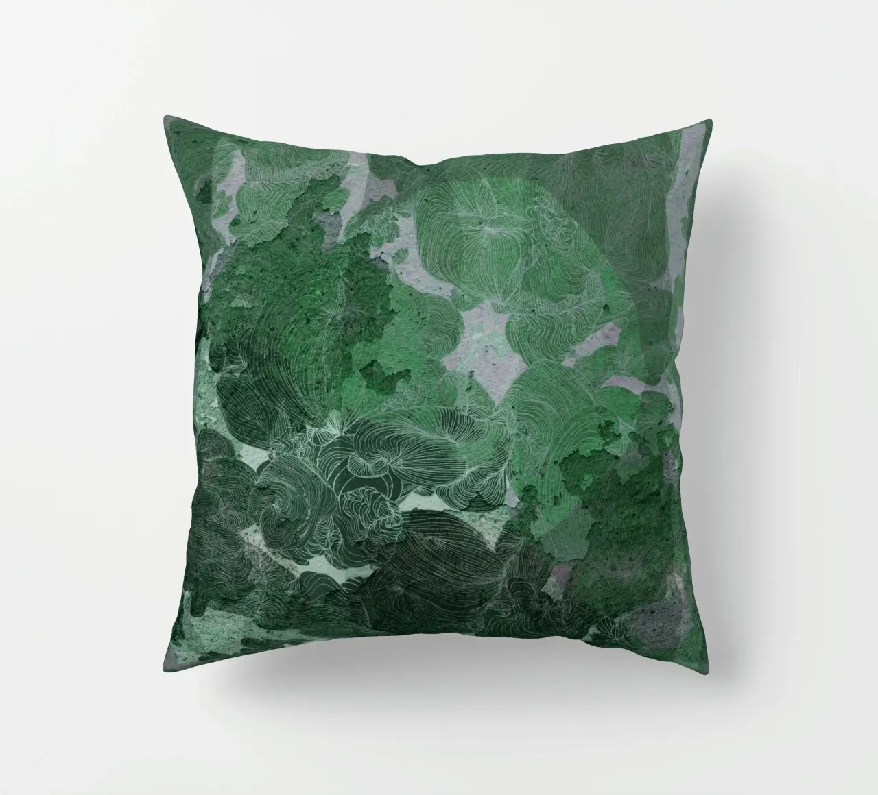 green decorative cushion by Giulio Iurissevich