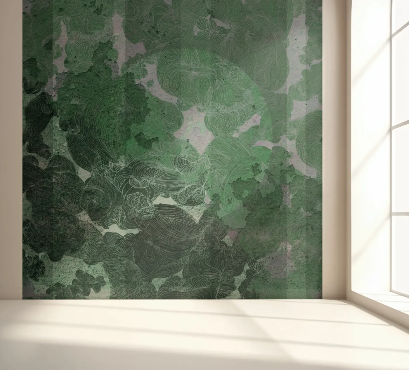 green fotobehang van Giulio Iurissevich