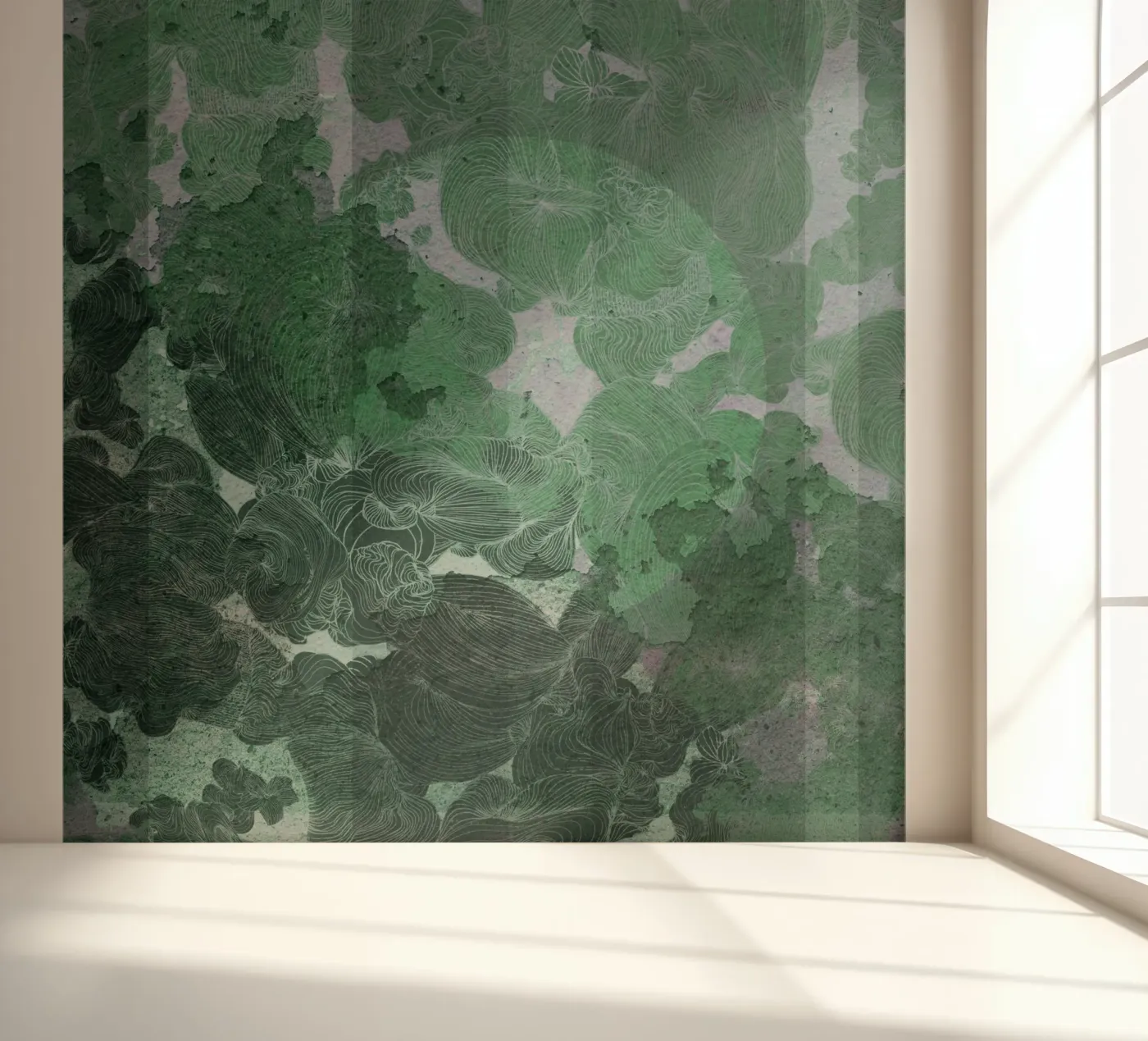green fotobehang van Giulio Iurissevich