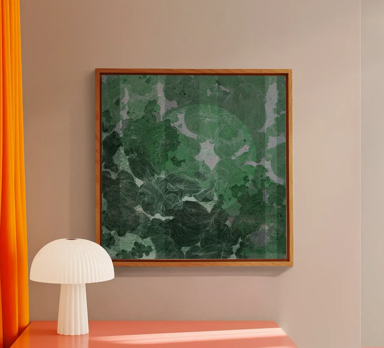 green acrylic glass by Giulio Iurissevich